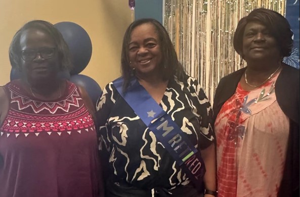 Ladies standing with Murenda when she retired from CHRC