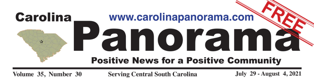 Header from Panorama publications. Positive New for a Positive Community. Volume 35, Number 30. Serving Central South Carolina. July 29-August 4 2021.