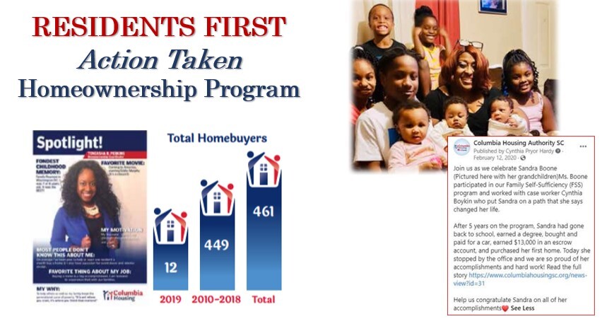 Spotlight of a family in a homeownership program.