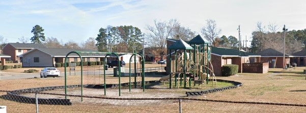 The Darden Terrace Playground equipment.