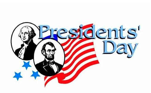 Presidents Day. US Flag. George Washington and Abraham Lincoln.