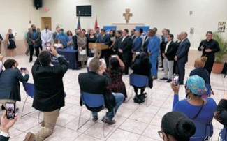 Bill signing by Governor DeSantis at St. John's Apostle Catholic School.