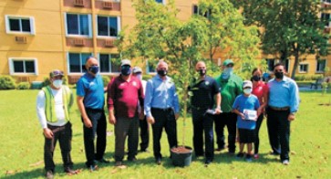 Council President Jesus Tundidor, Councilwoman Jackie Garcia-Roves and Former Commissioner Esteban Bovo, with community Activists.