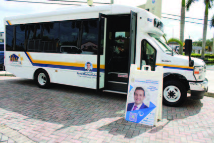 New bus side view.