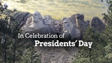 In celebration of Presidents' Day. Mount Rushmore.