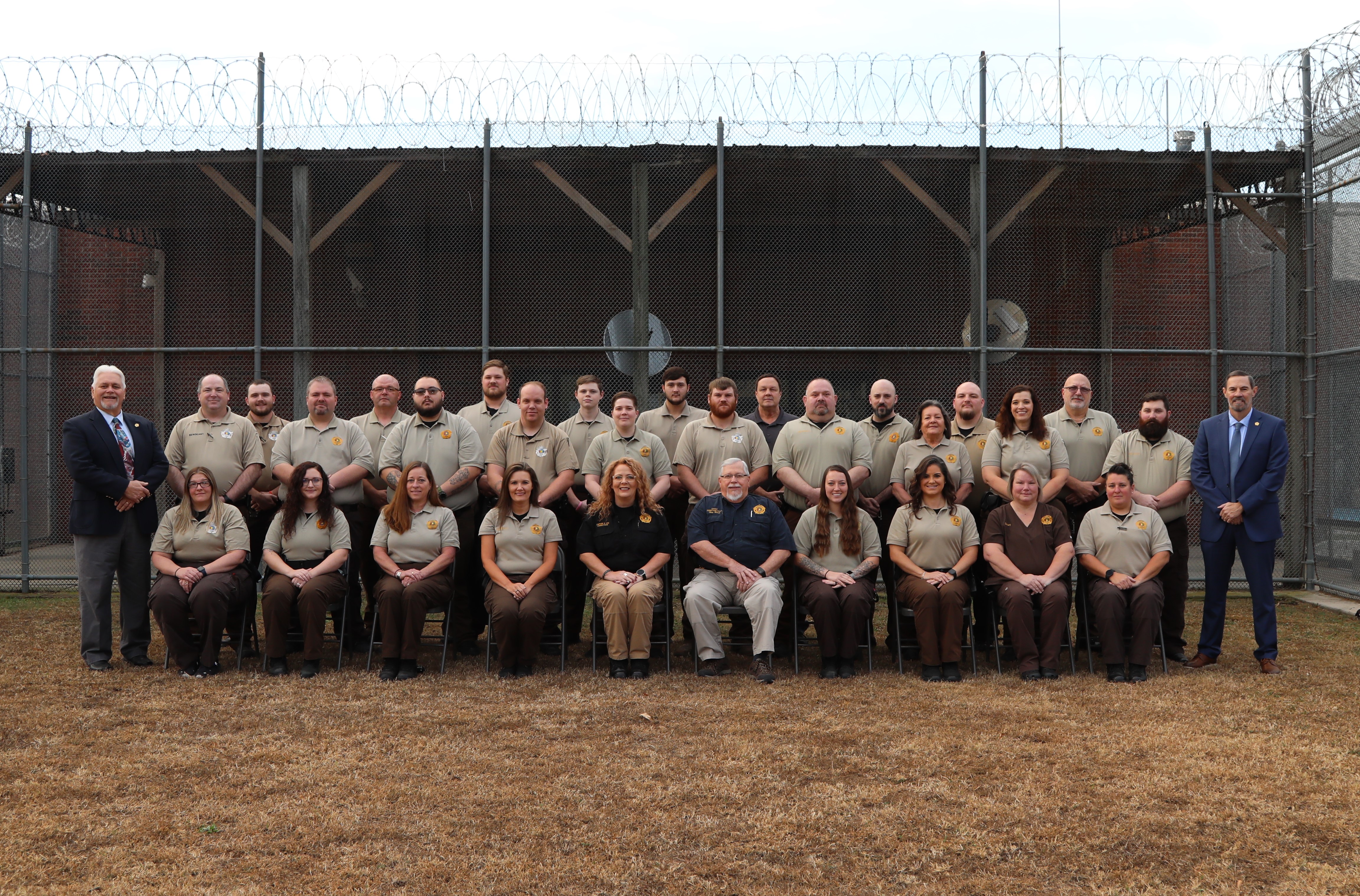 Jail Staff in a group outside.