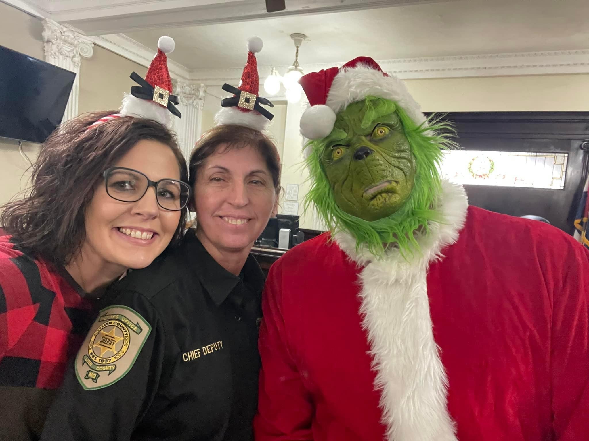 Juvenile Officer Shaunna Stallo, Chief Deputy Melte and the Grinch