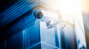 Picture of a home security camera
