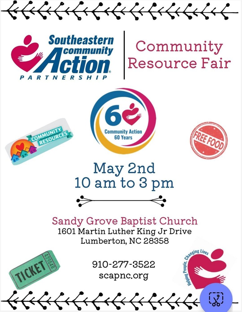 Community Resource Fair Flyer, all information as listed below.