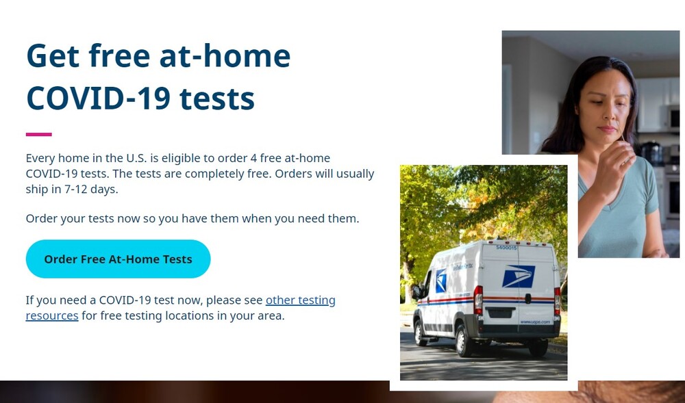 COVID-19 Self-Test from Government flyer, all information as listed below.