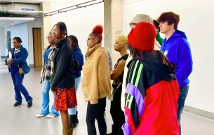 Staff member and attendees of Project SOAR.