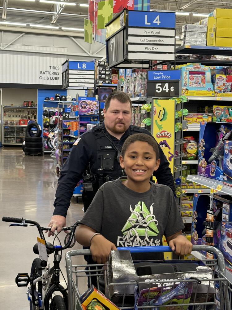 Officer Schibi Shop with a Cop
