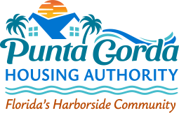 Punta Gorda Housing Authority Logo. Florida's Harborside Community.