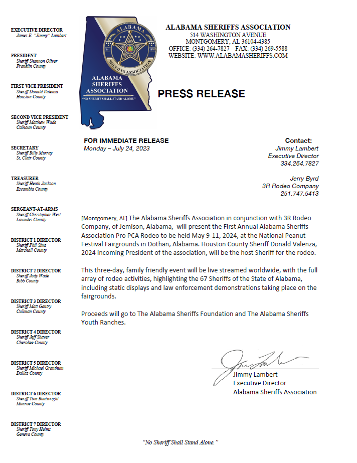 2024 Rodeo Press Release 