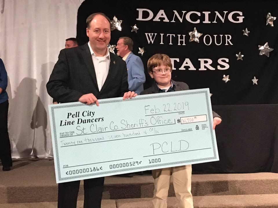 DWOS fundraiser check