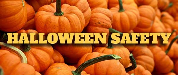 Halloween Safety with pumpkins.