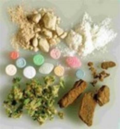 Marijuana, pills, and other drugs.