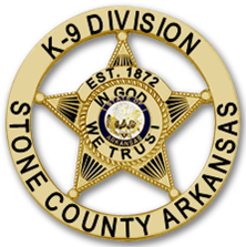 canine division badge stone county arkansas