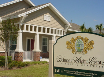 Belmont Height Estates signage.