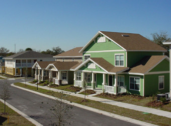 Belmont Height Estates homes from the street view.