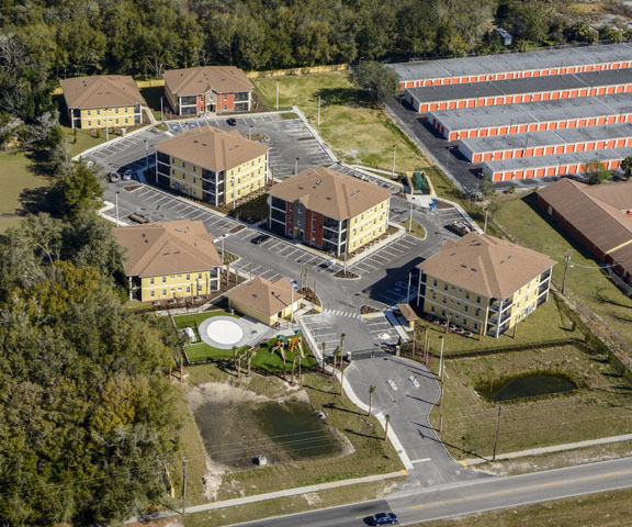 Aerial of the property.