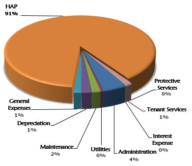 Pie chart showing the Expenses Primary Government for fiscal year 2021. All information provided below.