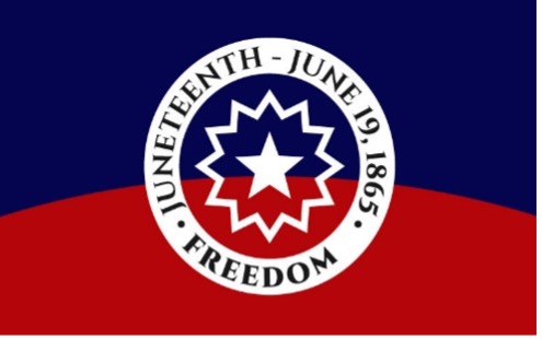 Juneteenth Flag. Juneteenth - June 19, 1865. Freedom.