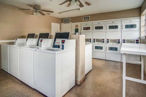 A laundry area.