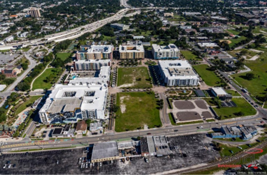 Aerial of the Encore property.