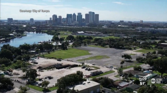 Aerial of the City of Tampa.