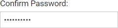 Confirm password field.