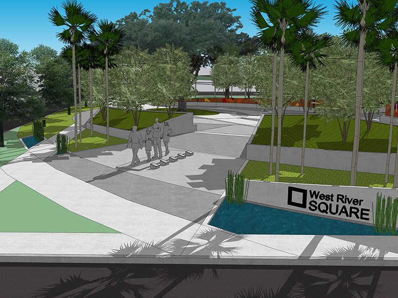 Diagram of West River Square.