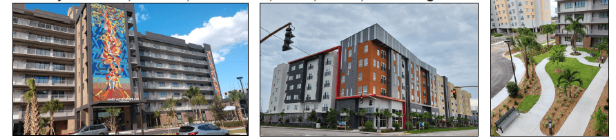 Various buildings in the City of Tampa.