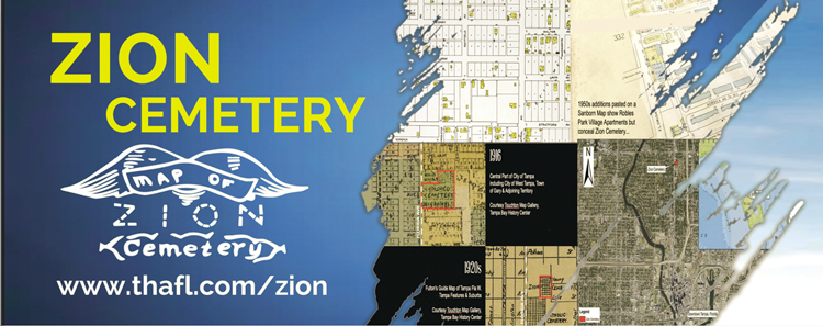 Zion Cemetery map showing overall schematics of the property.