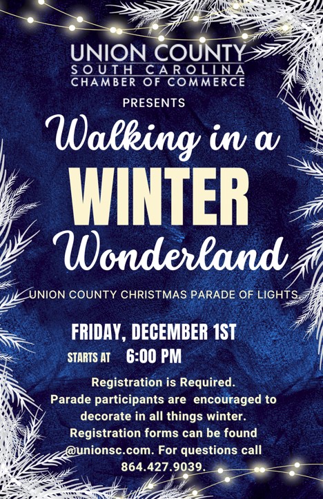 Christmas Parade of Lights Flyer. All information on this flyer is listed above.