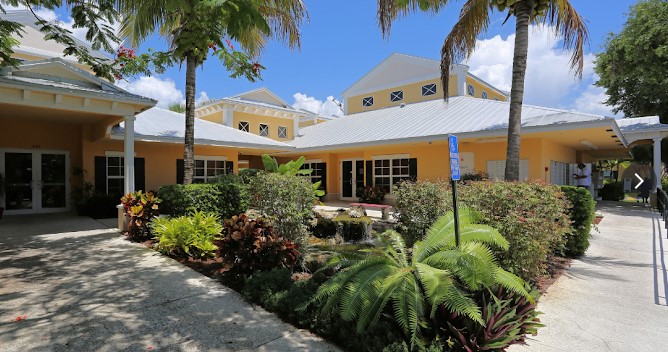 A view of Boynton Bay Apartments entrance.