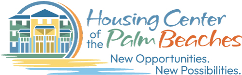 New Housing Center of the Palm Beaches logo. New opportunities. New possibilities.