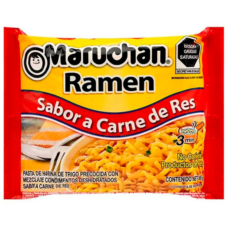 SOPA MARUCHAN RAMEN SABOR A CARNE 85 GR