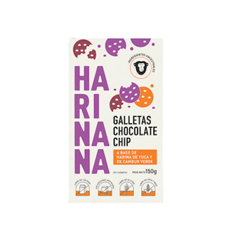 GALLETAS DE CHOCOLATE HARINANA 150 GR