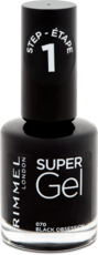 RIMMEL Körömlakk Super Gel Metal Hallo, Black Obsession 070, 12 ml