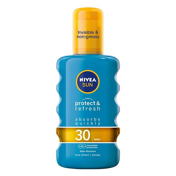 Nivea Sun Protect & Refresh Hűsítő Napozó Spray Ff 30 200 Ml