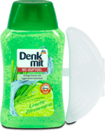 Denkmit WC tisztító gél kosárral, lime és citromfű illattal, 200 ml