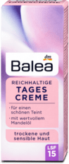 Balea Tápláló nappali arckrém száraz, érzékeny bőrre, FF15 fényvédő faktorral, 50 ml