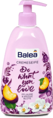 Balea Folyékony krémszappan, „Do what you love” szilva & fehér virágok, 500 ml