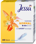 Jessa Tampon normál, Soft Silk fedőréteggel, 80 db