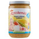 Kecskeméti glutén és tejszármazékmentes vegyes zöldség sonkával egytálétel 8 hónapos kortól 220 g