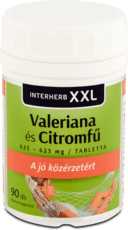 Interherb Valeriana + citromfű tabletta, 90 db