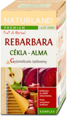 Prémium rebarbara cékla tea 20x2g, 0,04 kg