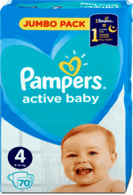 Pampers active baby Pelenka Jumbo pack 8 14 kg, 70 db