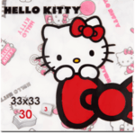 Szalvéta Hello Kitty, 3 rétegű 33x33cm, 30 db